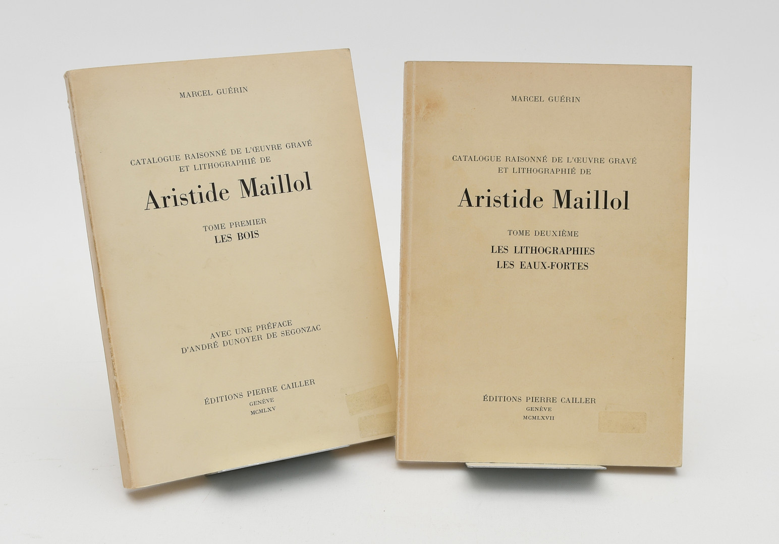 Catalogue raisonne de l'oeuvre grave et Lithographie de Aristide Maillol 1-2 by Marcel Guérin. 2 Volymer.