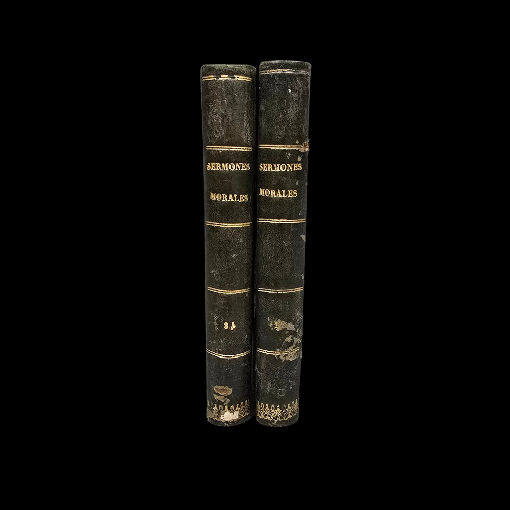 COLECCIÓN DE SERMONES MORALES. TOMO 1 Y TOMO 3. ED: IMPRENTA DE LA VIUDA DE MARTINELI E HIJOS VITORIA 1843 Y 1844.