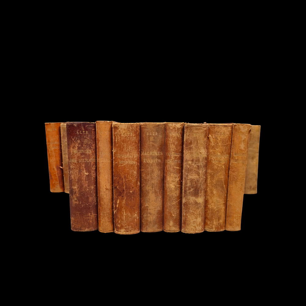 GRAN COLECCIÓN 36 TOMOS (INCOMPLETOS). BIBLIOTHÈQUE DU CONDUCTEUR DE TRAVAUX PUBLICS. MULTIPLES AUTORES. EDITOR: VVE. CH DUNOD. PARIS. 1896 - 1906.