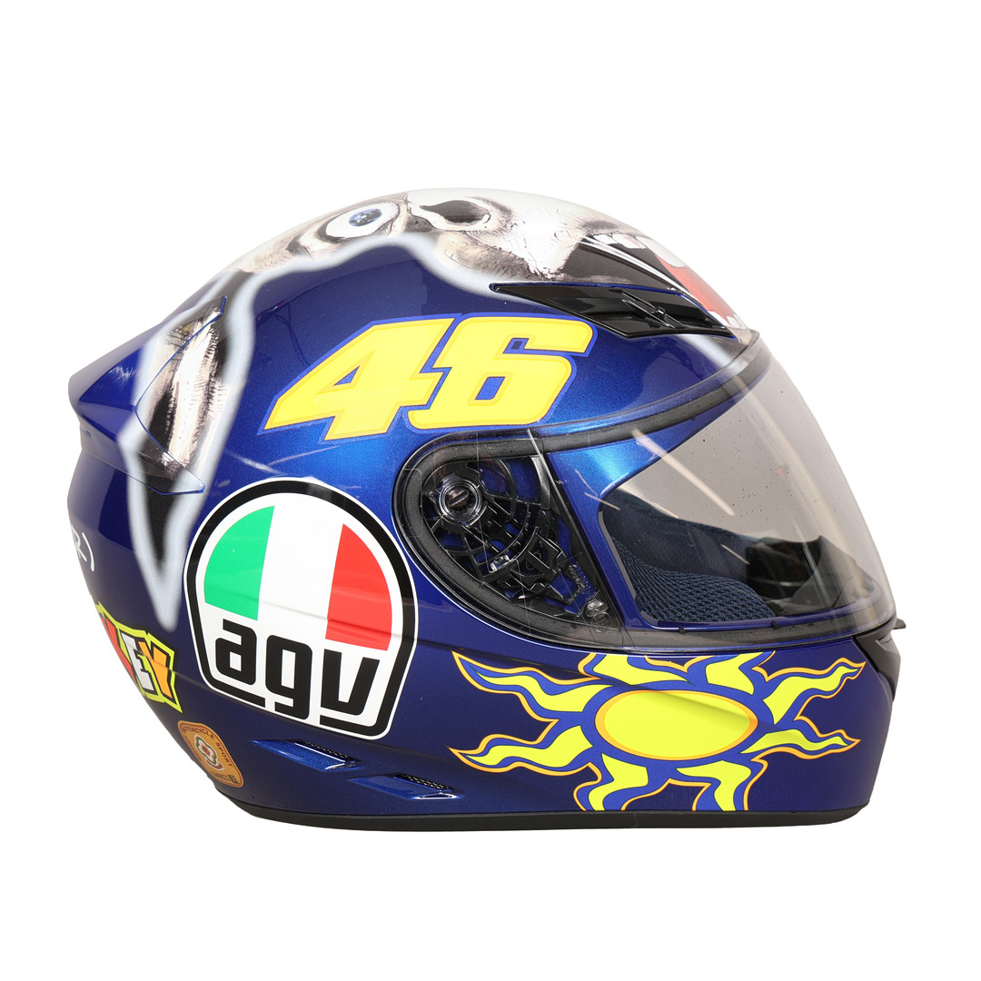 A VALENTINO ROSSI AGV K-3 MOTO GP 'DONKEY' REPLICA HELMET.