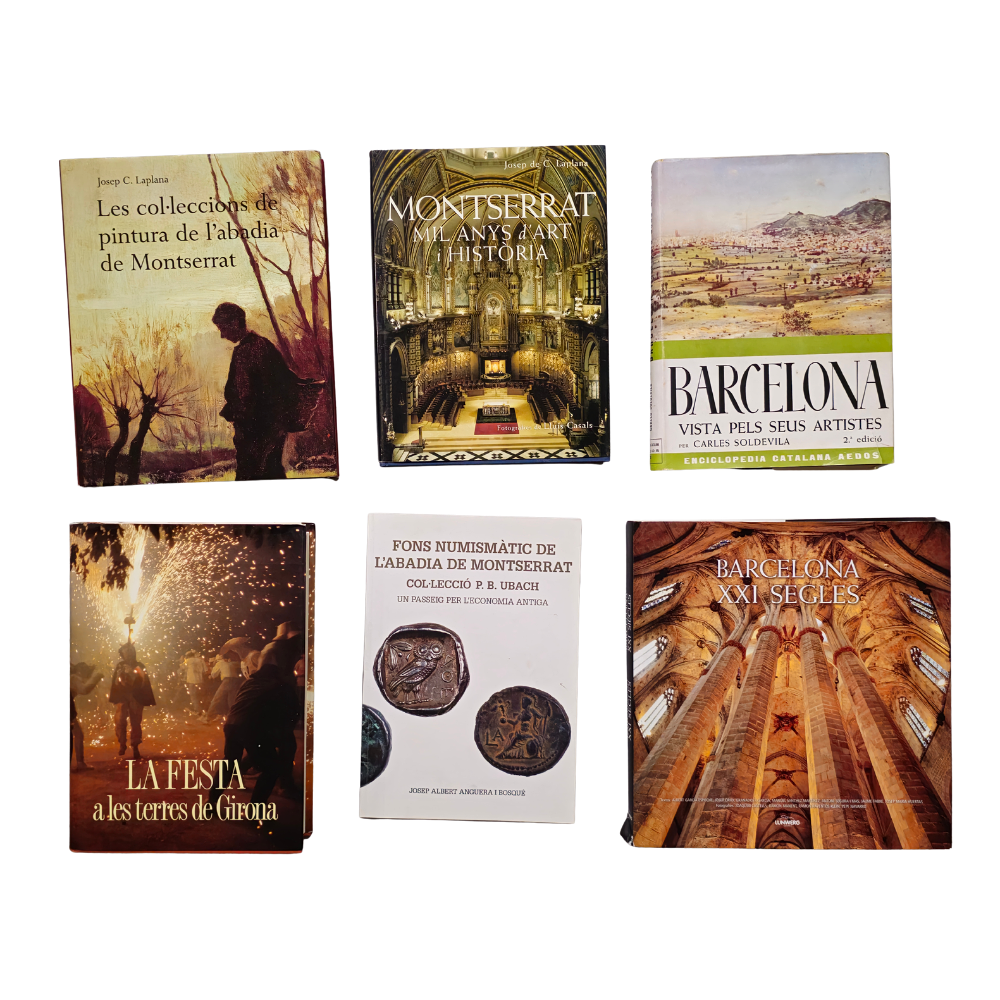 6 TOMOS: LIBROS DE BARCELONA,MONTSERRAT I GIRONA.