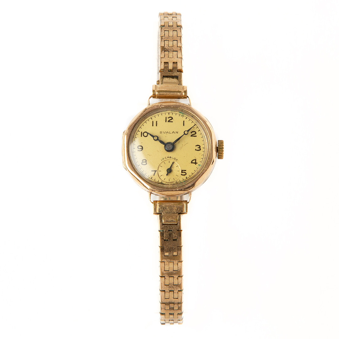 SVALAN, armbandsur, 21 mm, 14K guld, 1900-tal.
