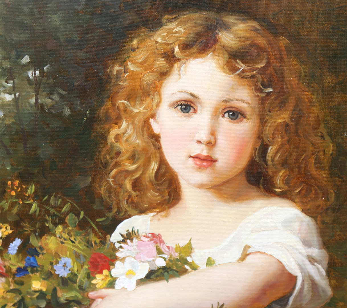 VLADISLAV NAGORNOV. "Girl with a bouquet".