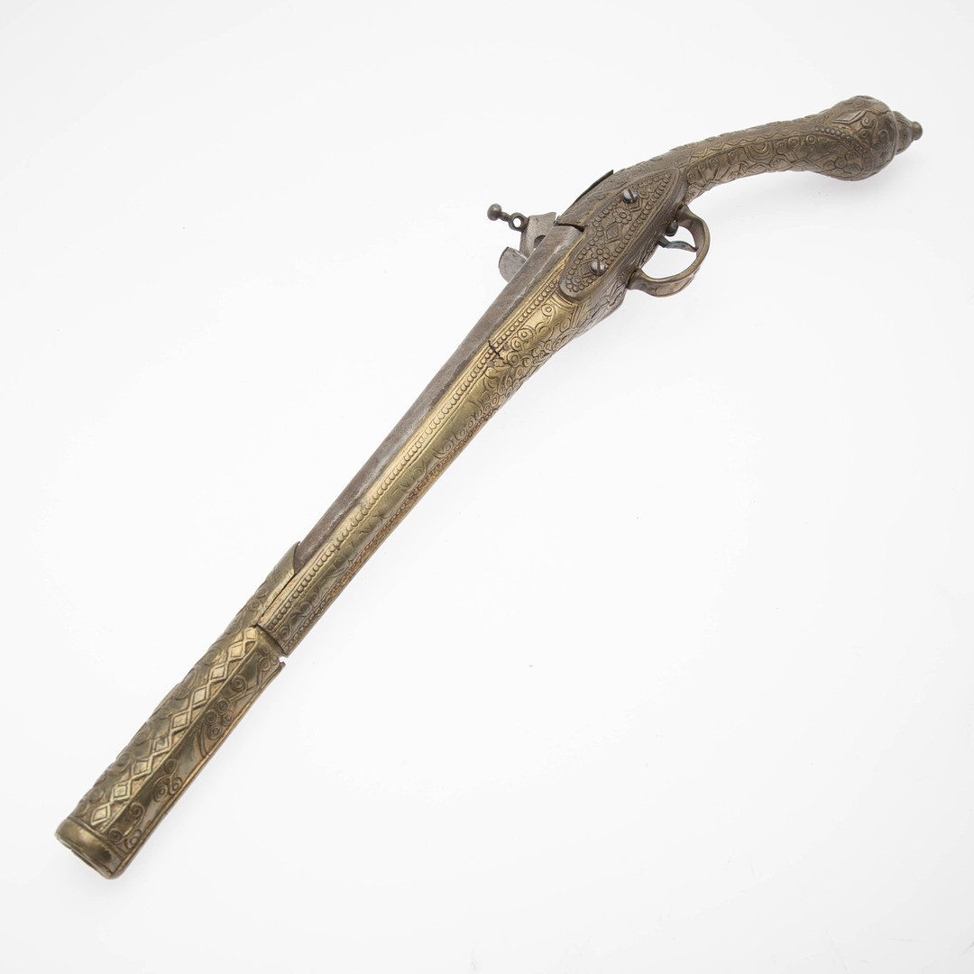 Osmanische Steinschloßpistole, 19. Jh.