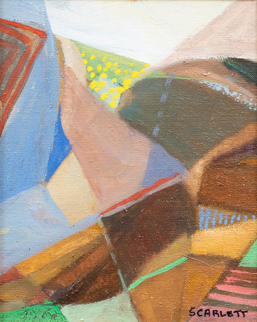 ROLPH SCARLETT KANADA, (1881/89-C.1984). Komposition, olja på pannå, signerad.