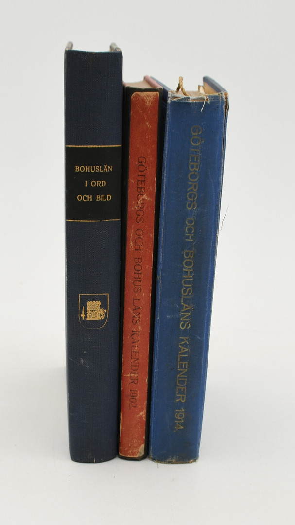 Göteborg och bohus län, kalendrar. 3 vol.