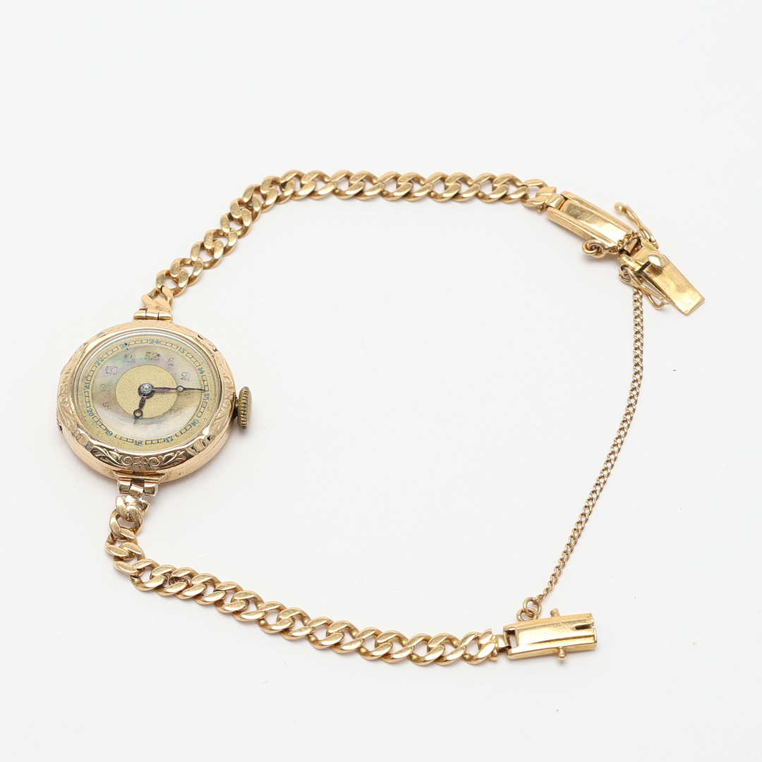 DAMARMBANSDSUR, guld 18K, 1930-tal.