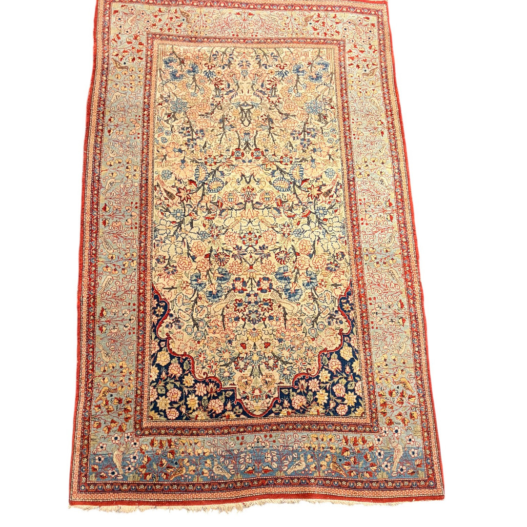 Persian carpet, probably from Tabriz, with the 'Tree of Life' in Kurk wool, first half of the 20th Century.