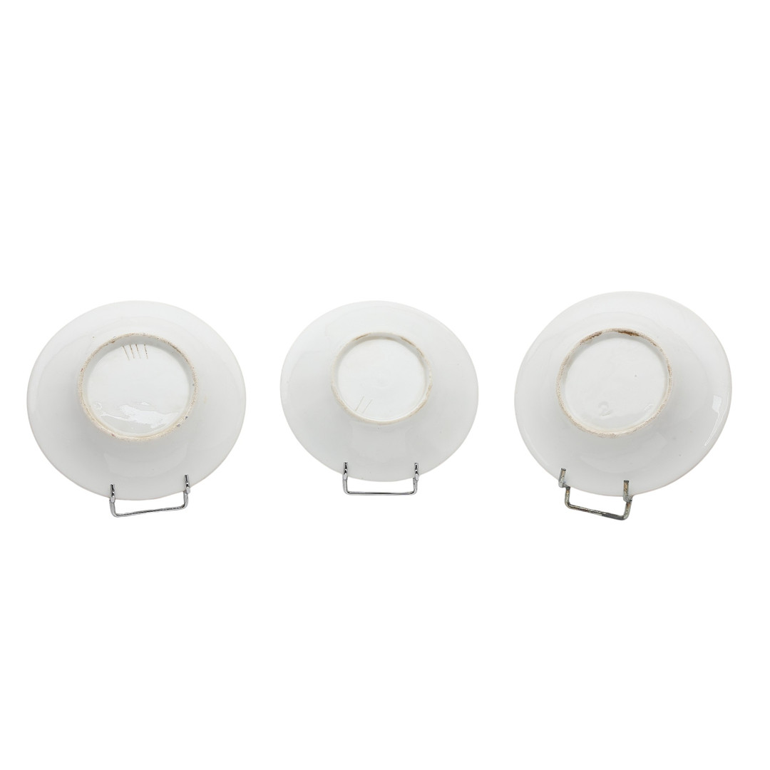 Three small porcelain dishes, probably German, early 20th Century.