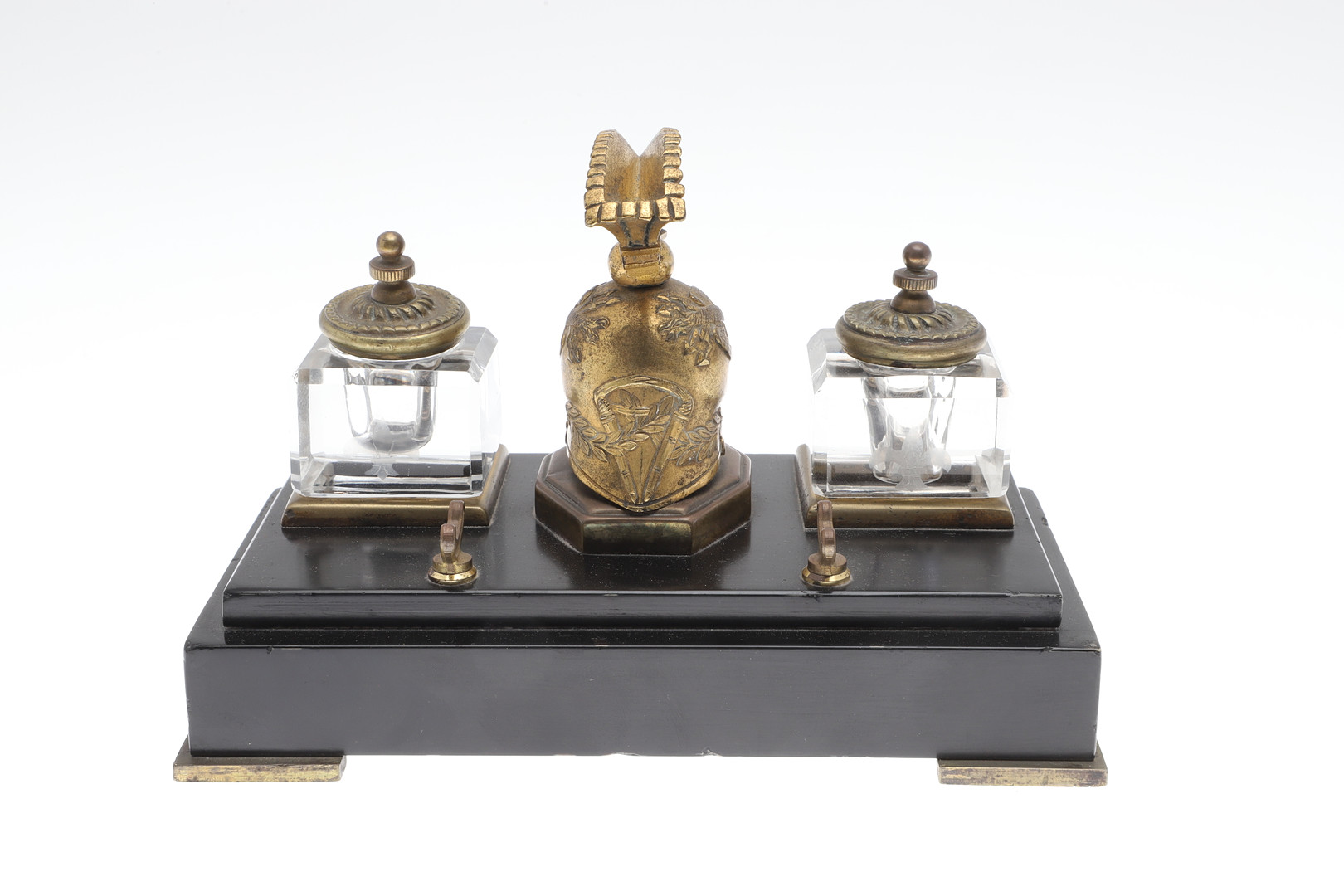 Images for 5075277. A 19TH CENTURY GILT METAL MOUNTED SLATE INKSTAND ...