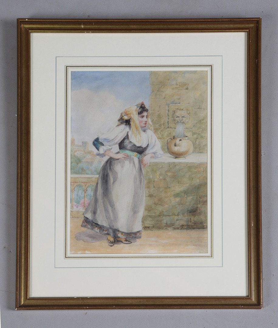 MARY A WARDLOW (BRITISH, ACT 1886-1914), "ITALIAN GIRL".