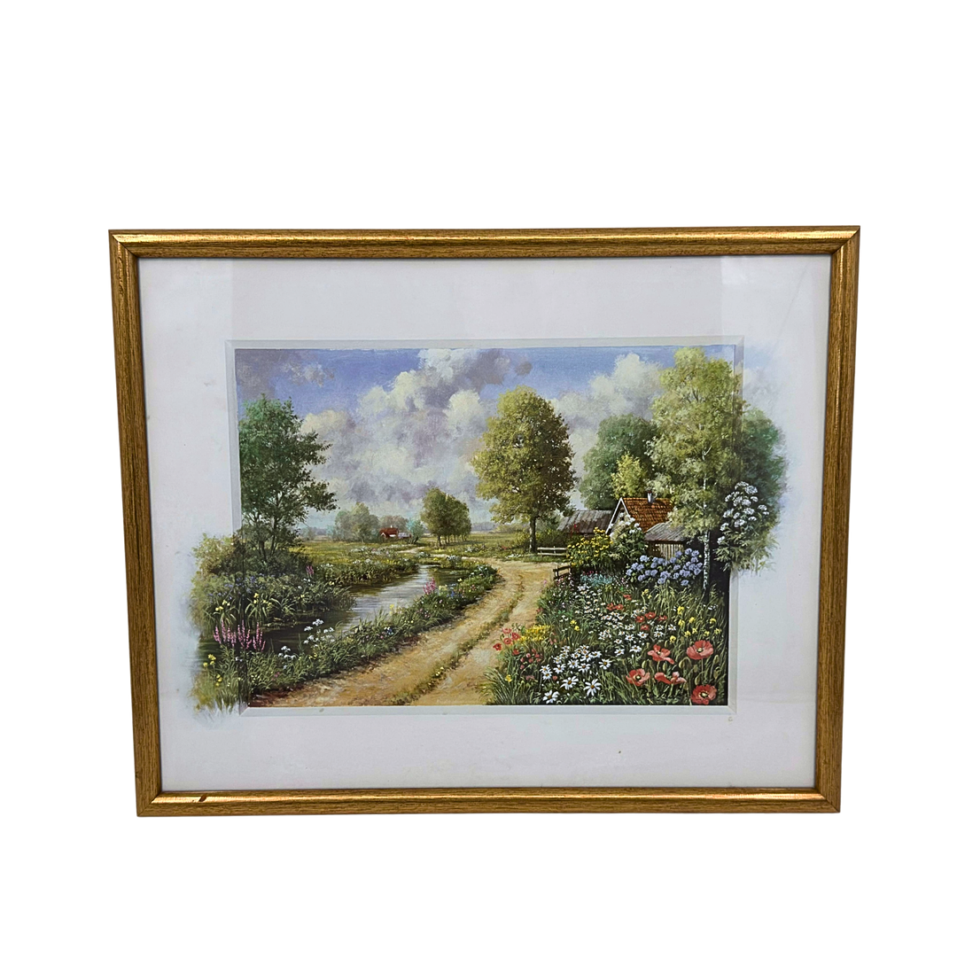 BILDERRAHMEN AUS HOLZ MIT MUSTERBILD.