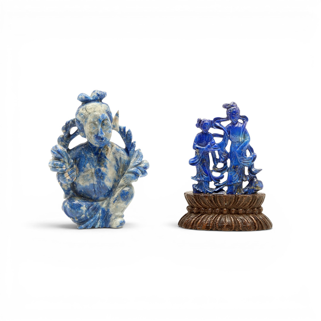 CHINESE SCHOOL, 20TH CENTURY. "Guanyin" and "Courtiers".