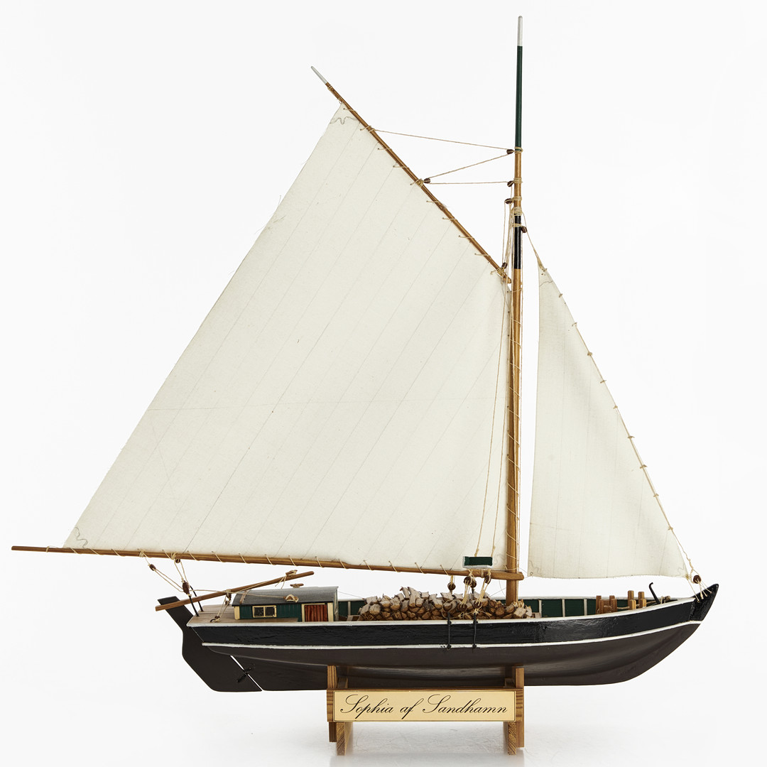 FARTYGSMODELL "Sophia af Sandhamn". 1900-talets senare del.