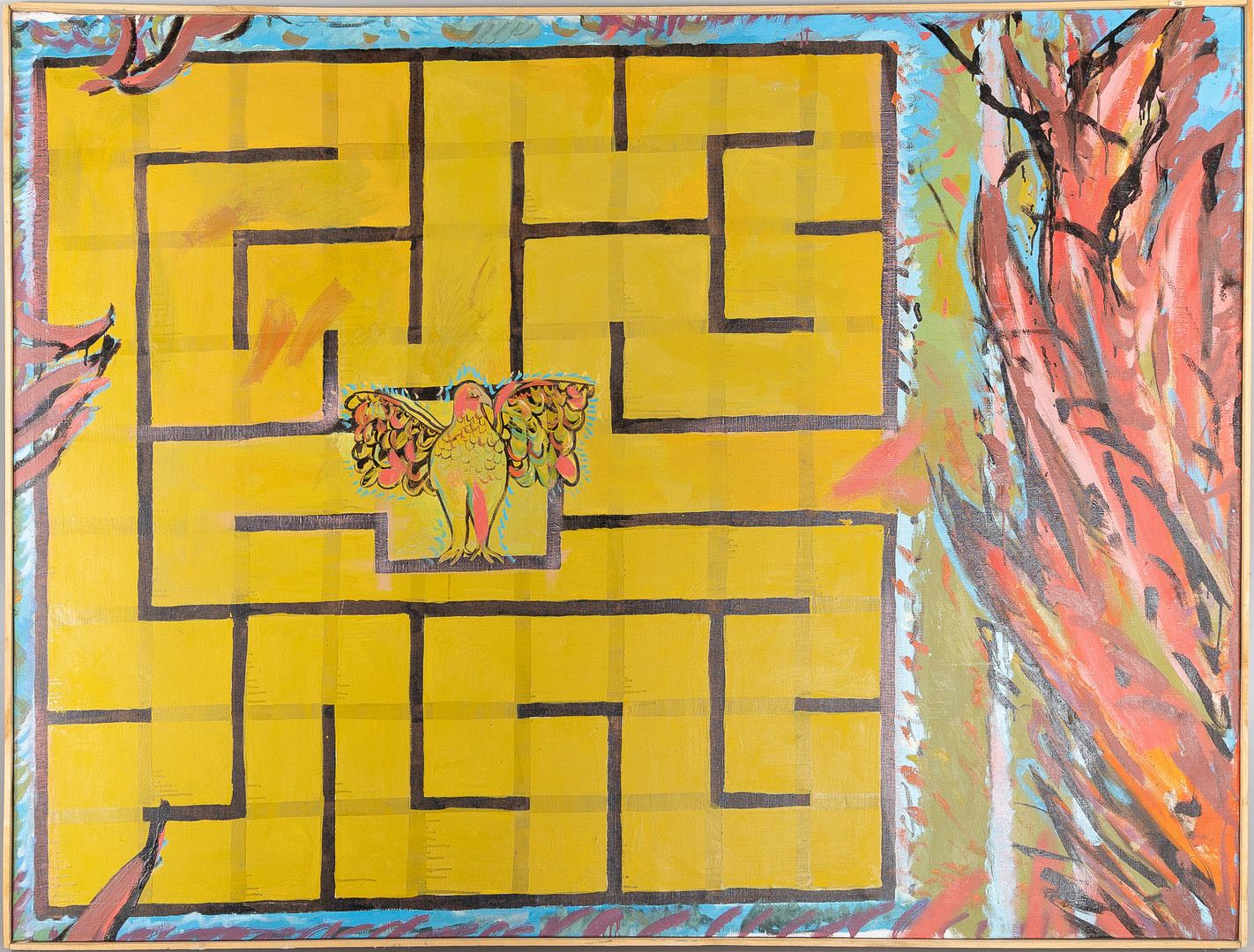 LÉONID VARTYVANOV (UKRAINA, 1966-2006). "Theseus Dröm", 1989, olja på duk.