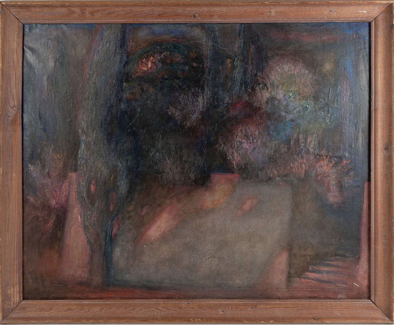 ANNA PRIMAKOVA (UKRAINA, 1960). "Vårkväll", 1989, olja på duk.