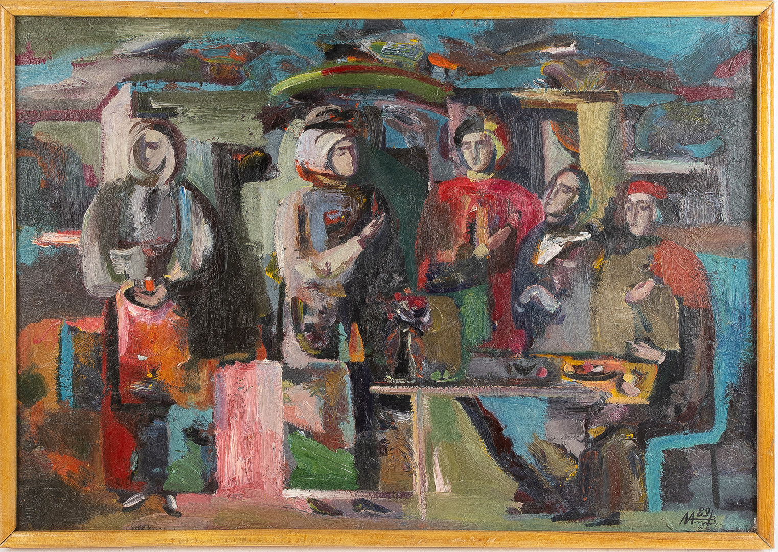 ALEXEI APOLLONOV (UKRAINA, 1962). "Vid berget Aragats", 1989, olja på duk.