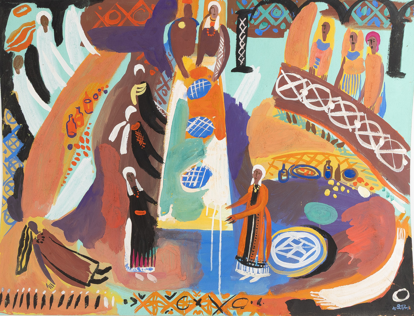 ELENA PRIDUVALOVA (UKRAINA, 1960). Gouache, 1986.