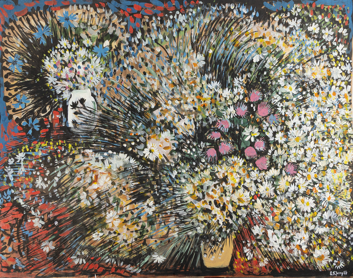 ELENA PRIDUVALOVA (UKRAINA, 1960). Gouache på papper, 1988.