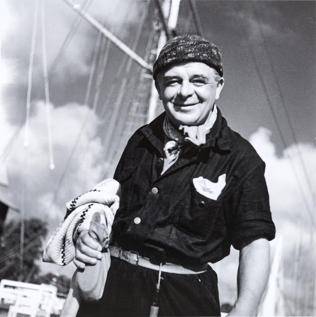 EVERT TAUBE. PER-OLOW ANDERSON (1921-1989). ”Evert Taube Sandhamnsregattan juli 1942”.