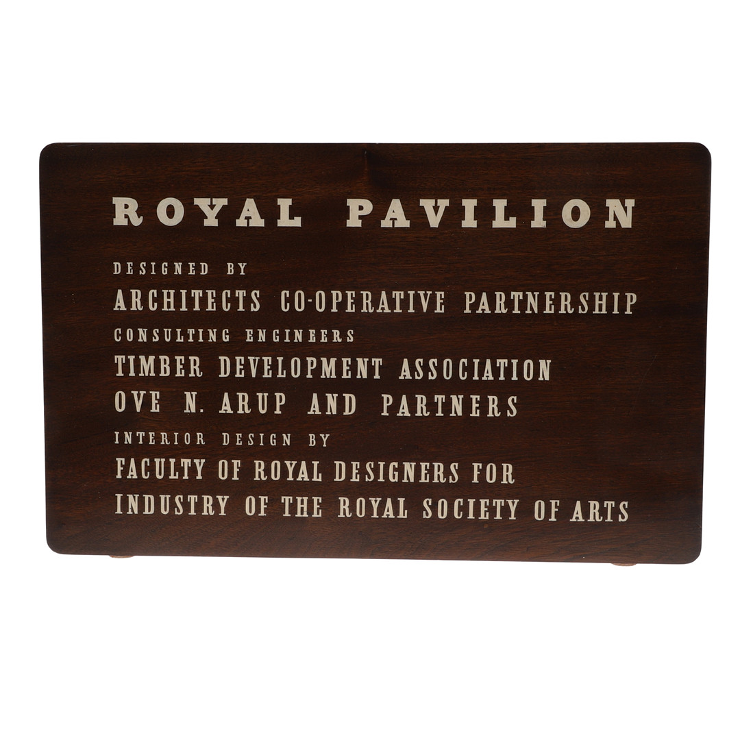 FESTIVAL OF BRITAIN INTEREST - ROYAL PAVILION SIGN.