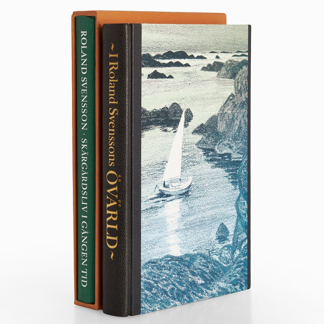 ROLAND SVENSSON, 2 vol, "Skärgårdsliv i gången tid", 2 uppl 1985, + Övärld", 1995.