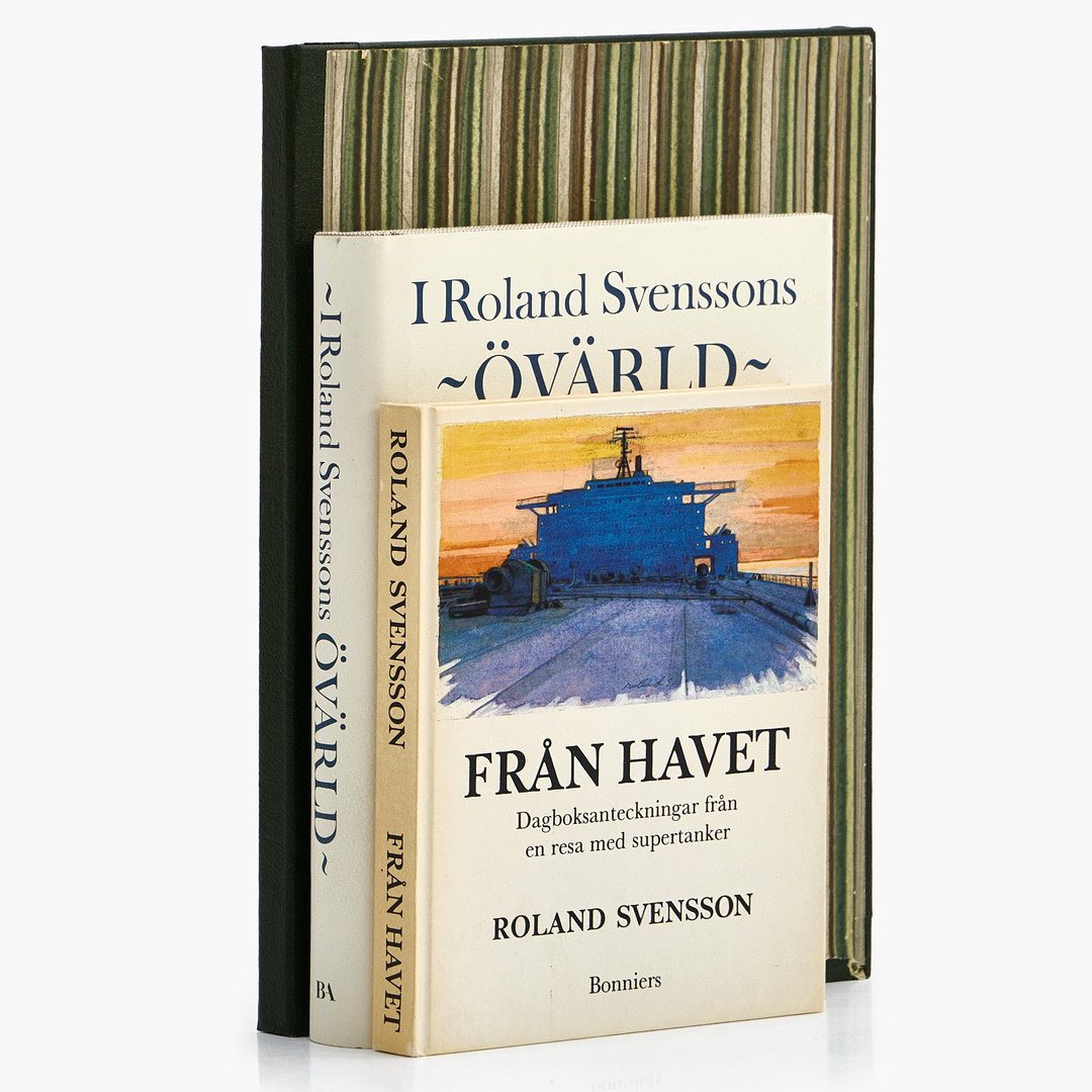 ROLAND SVENSSON, 3 volymer "Övärld", "Från havet", "Tristan da Cunha".