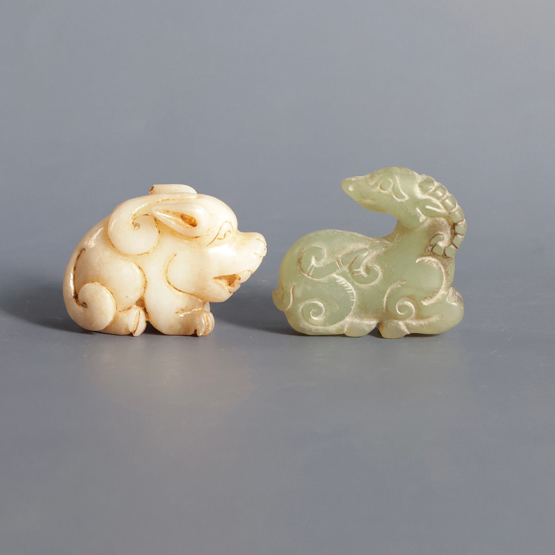 To kinesiske figurer af jade (2).