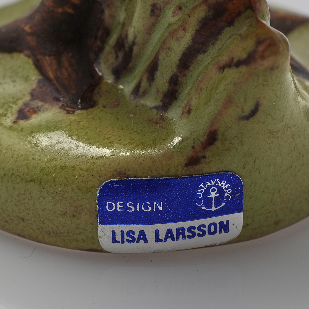 LISA LARSON. Figuriner, 7 delar, kycklingfamilj, keramik, Gustavsberg.