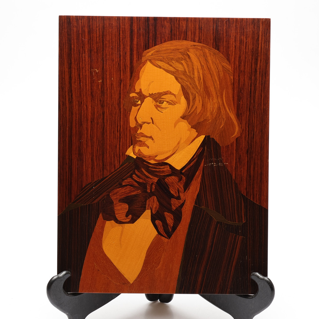 TAVLA, Robert Schumann, Intarsiakonst, Vimmerby.