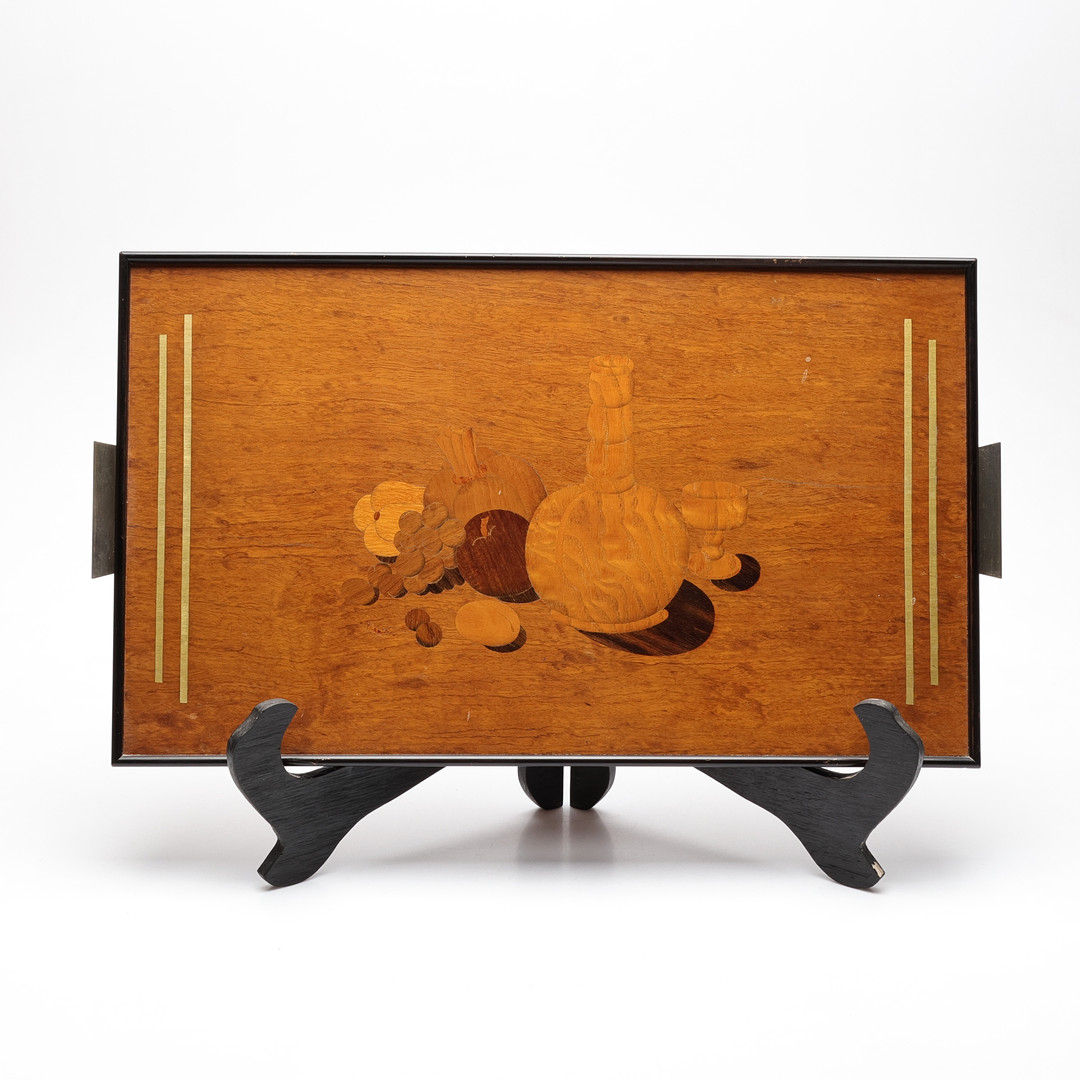 BRICKA, art deco, troligen Mjölby Intarsia, 1930/40-tal.