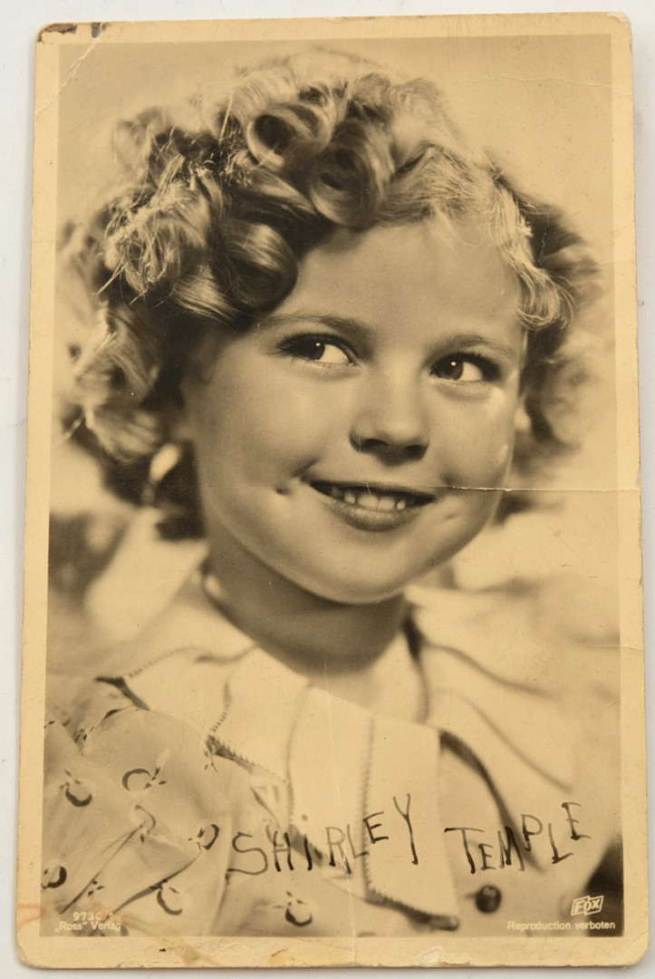SHIRLEY TEMPLE. Autograf.