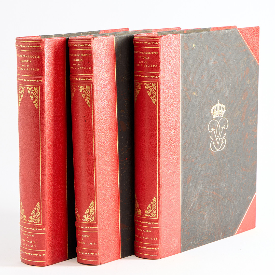 BÖCKER 3 volymer "Stockholms slotts historia".