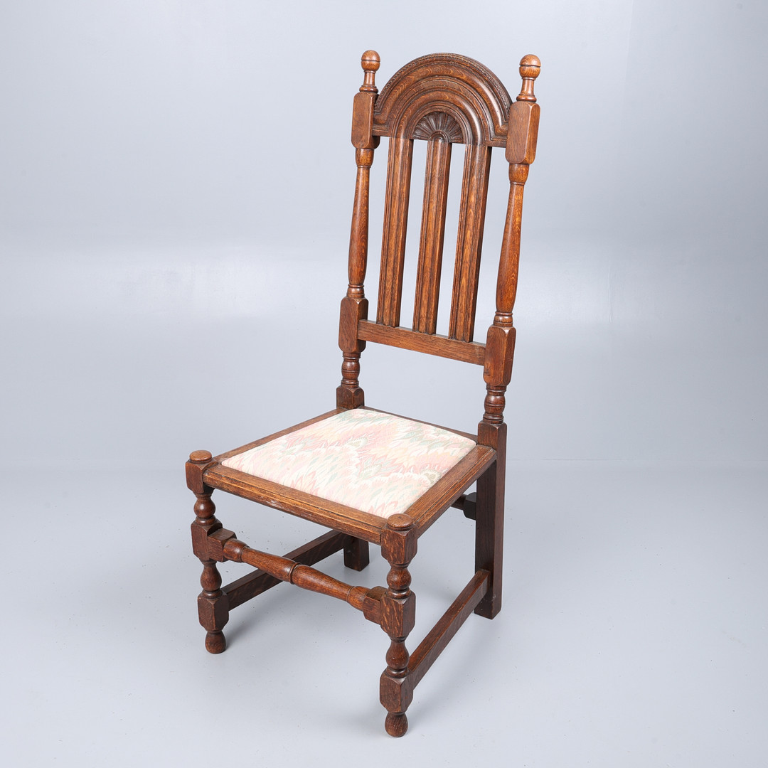 GEORGIAN MAHOGANY PIECRUST TABLE, ANOTHER TABLE, AND CHAIR. (3).