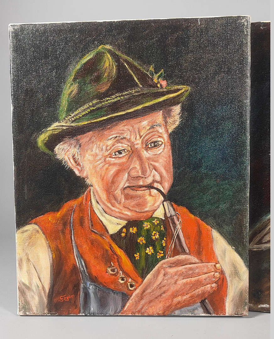 3 HERRENPORTRAITS IN TRACHT, GEYER.