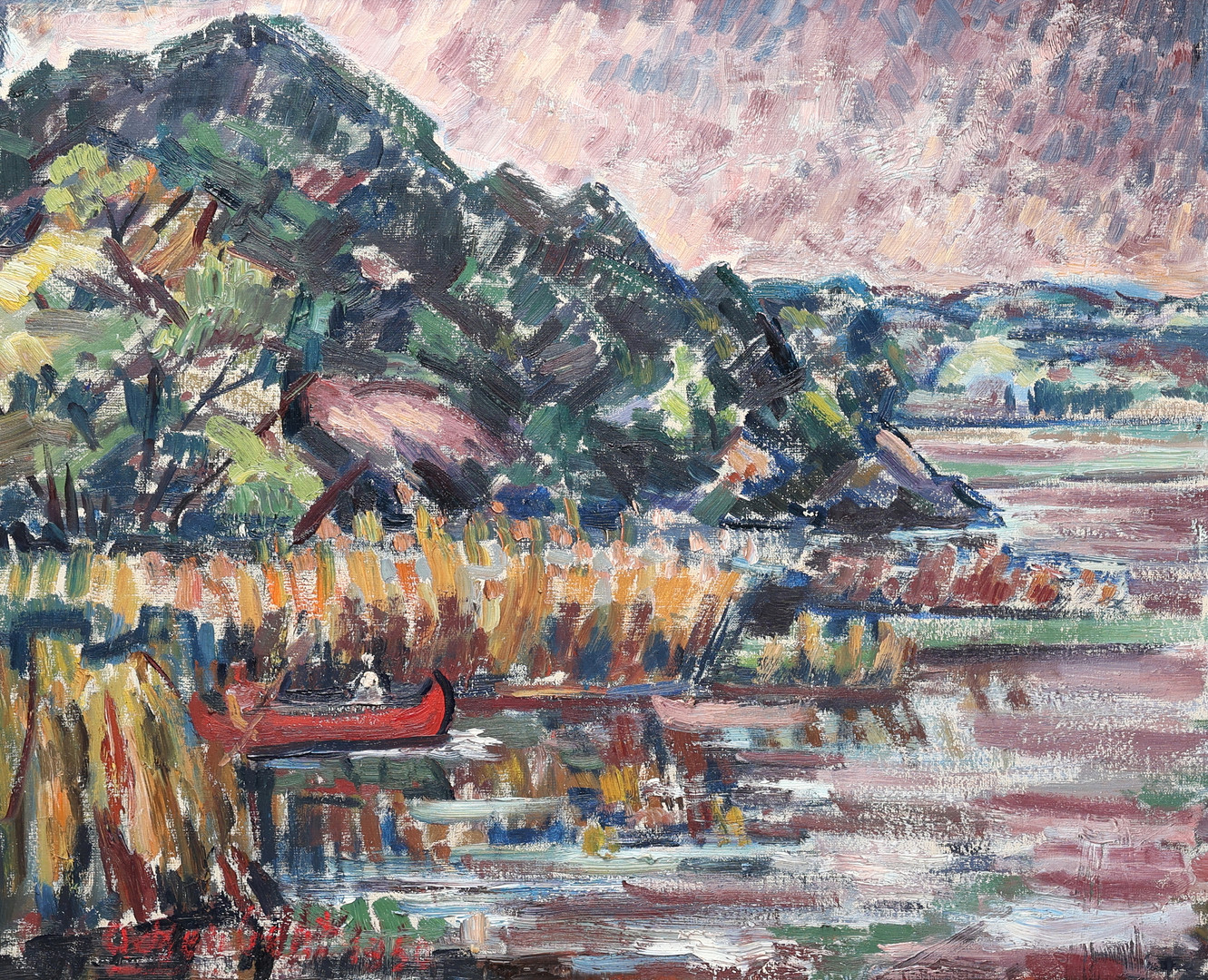 ARVID HERBERT. Olja på duk, signerad, daterad 1950.