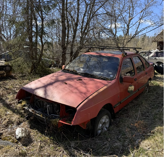 BIL, Ford Sierra, papperslös.