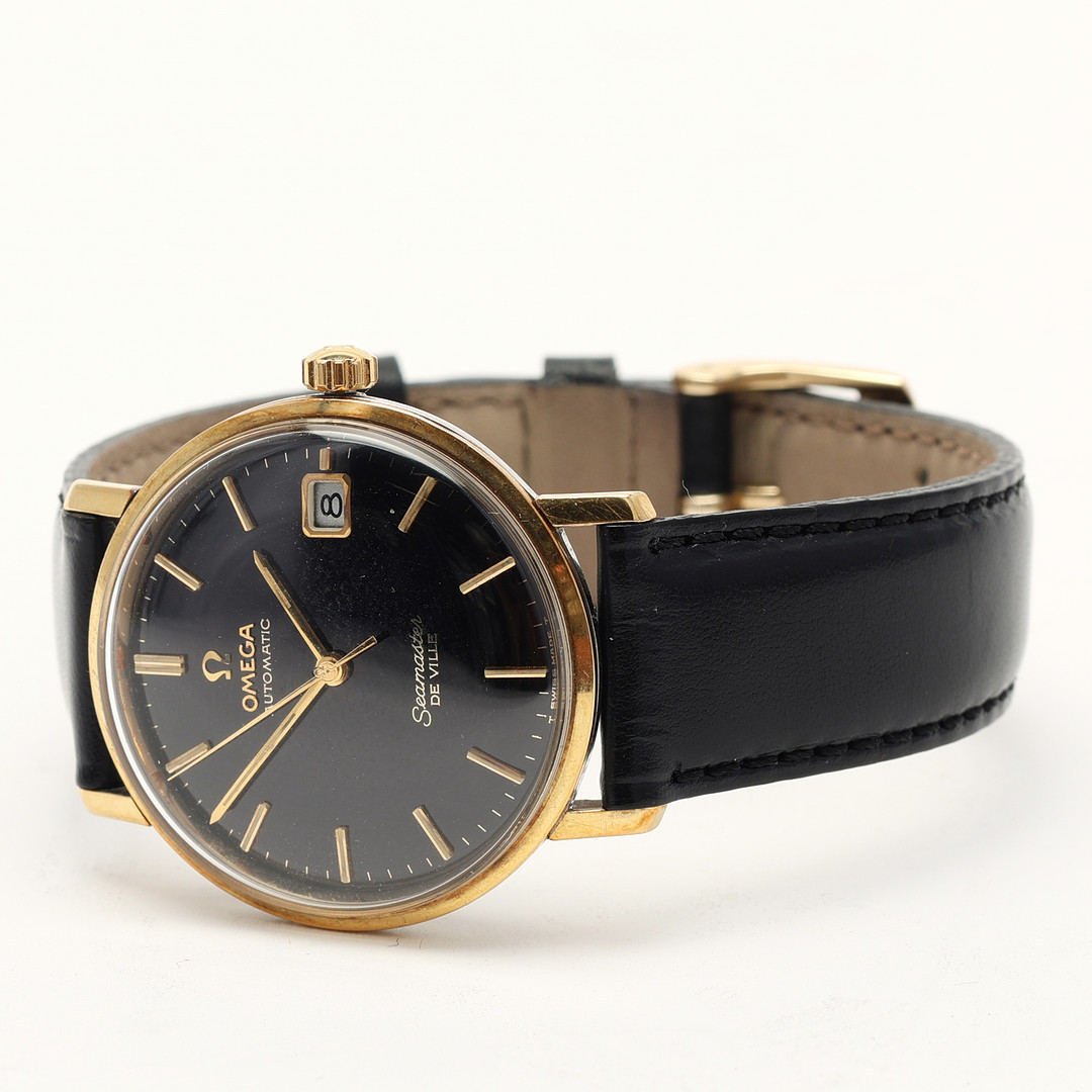 ARMBANDSUR. Omega, "Seamaster DeVille", guld på stål, 1960-tal.