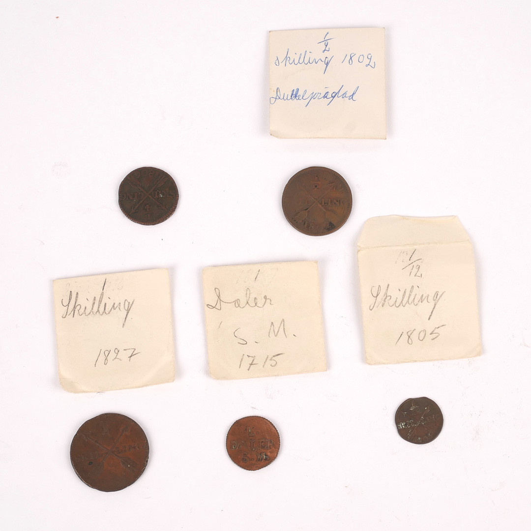 MYNT, 5 st, Daler och Skilling, Sverige, 17/1800-tal.