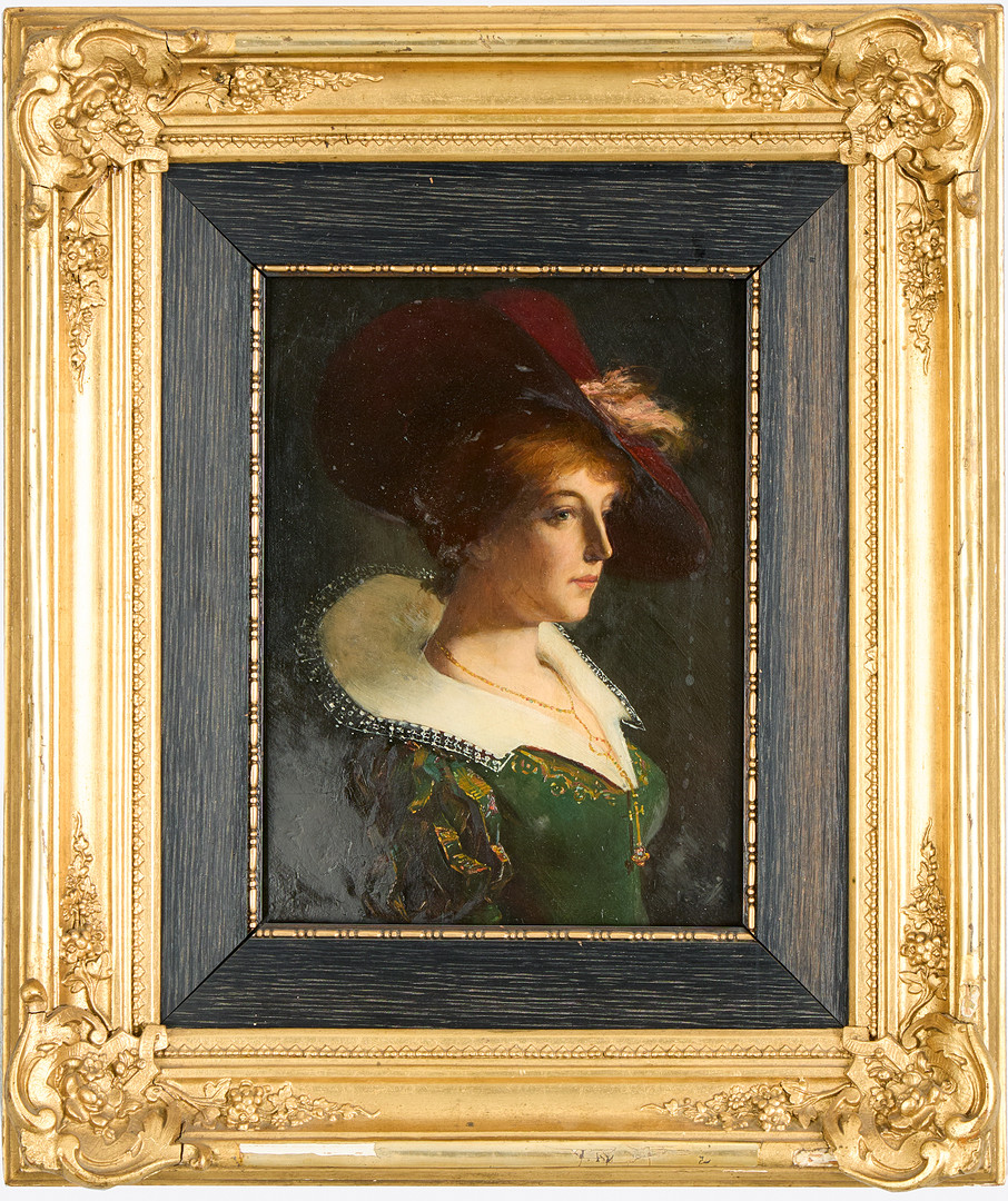 RUDOLF KIENBÖCK. TILLSKRIVEN. Damporträtt.