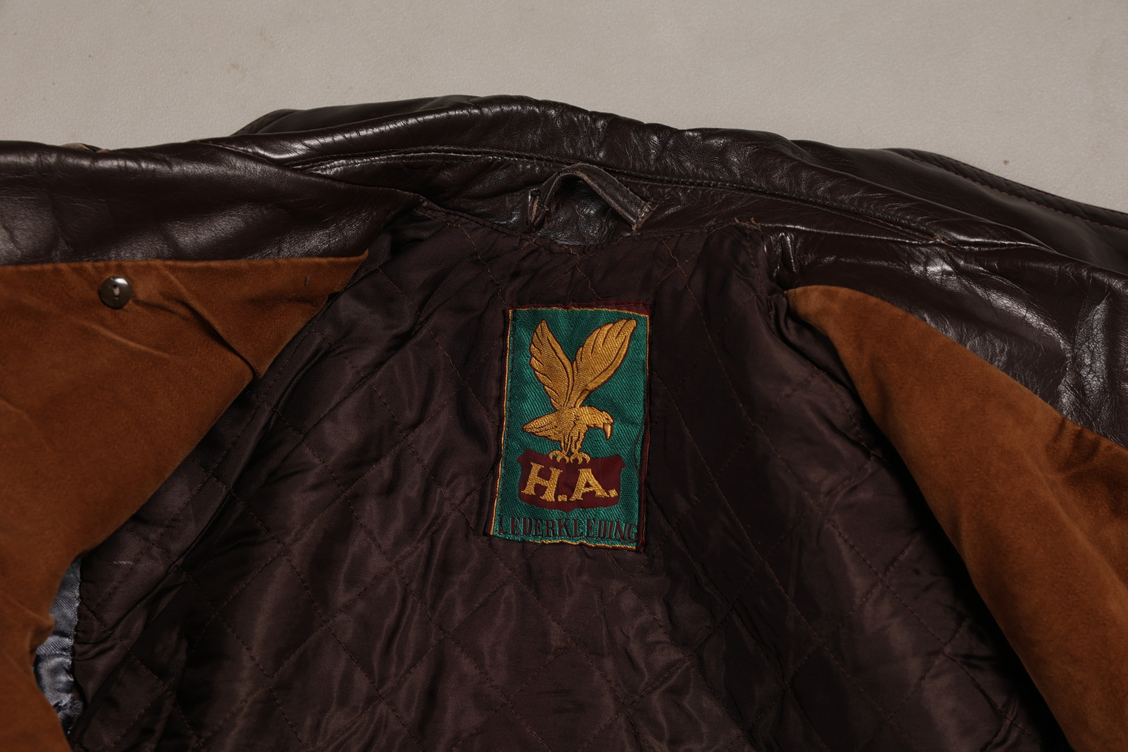 A MID 20TH CENTURY 'H.A. LEDERKLEDING' HORSEHIDE TRENCH COAT.