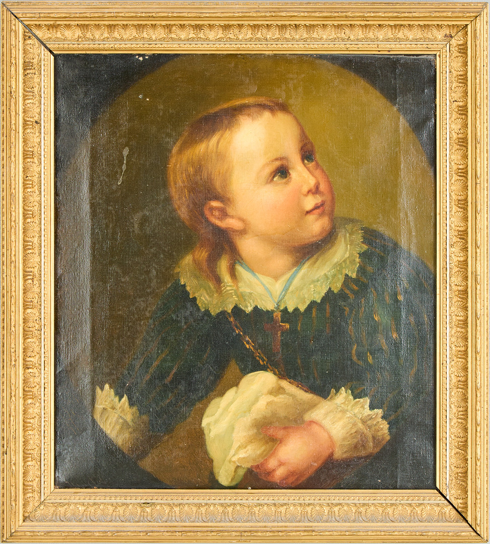 OKÄND KONSTNÄR. Pojkporträtt, 1800-tal.