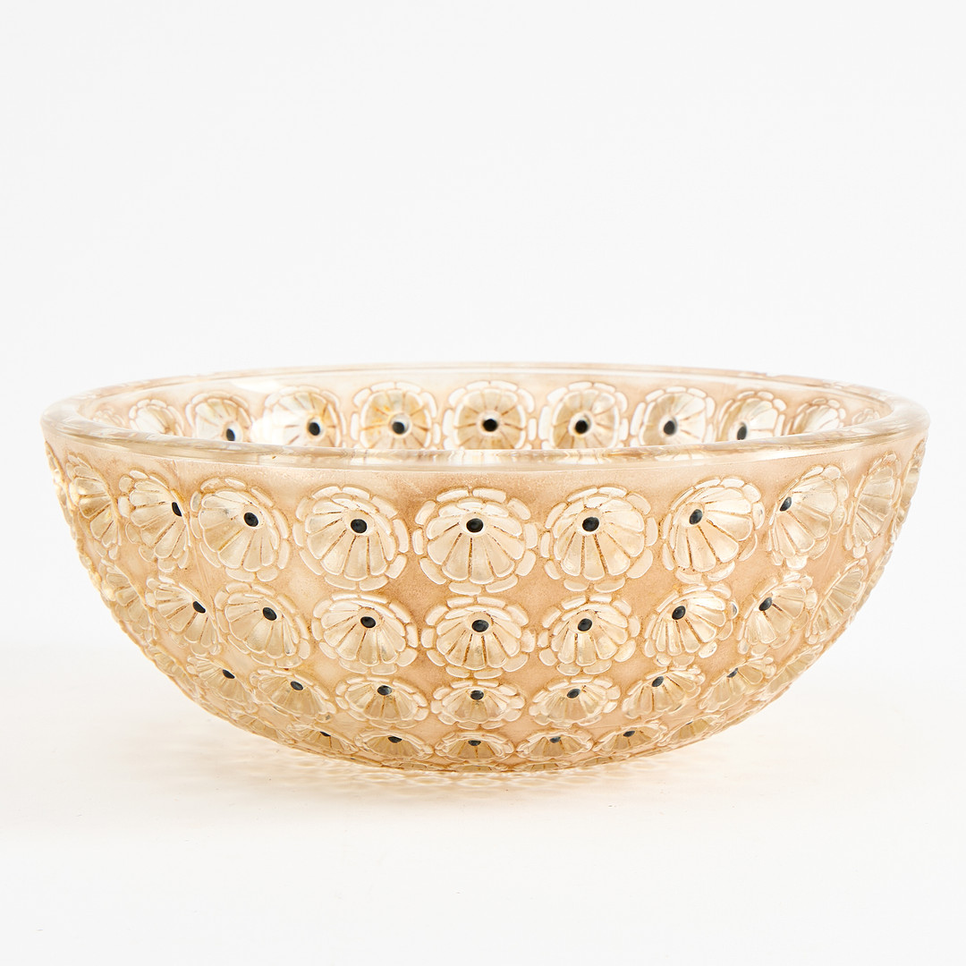 RENÉ LALIQUE. Skål, "Nemours", Frankrike.