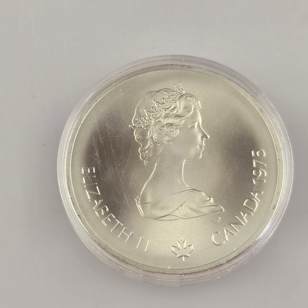 Silbermünze Elizabeth II; Summer Olympics in Montréal (1976).