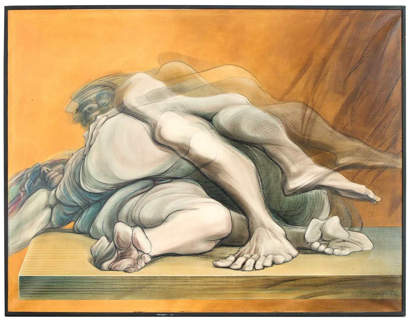 JULIO HERRERA ZAPATA (1932-2001). Figurkomposition.
