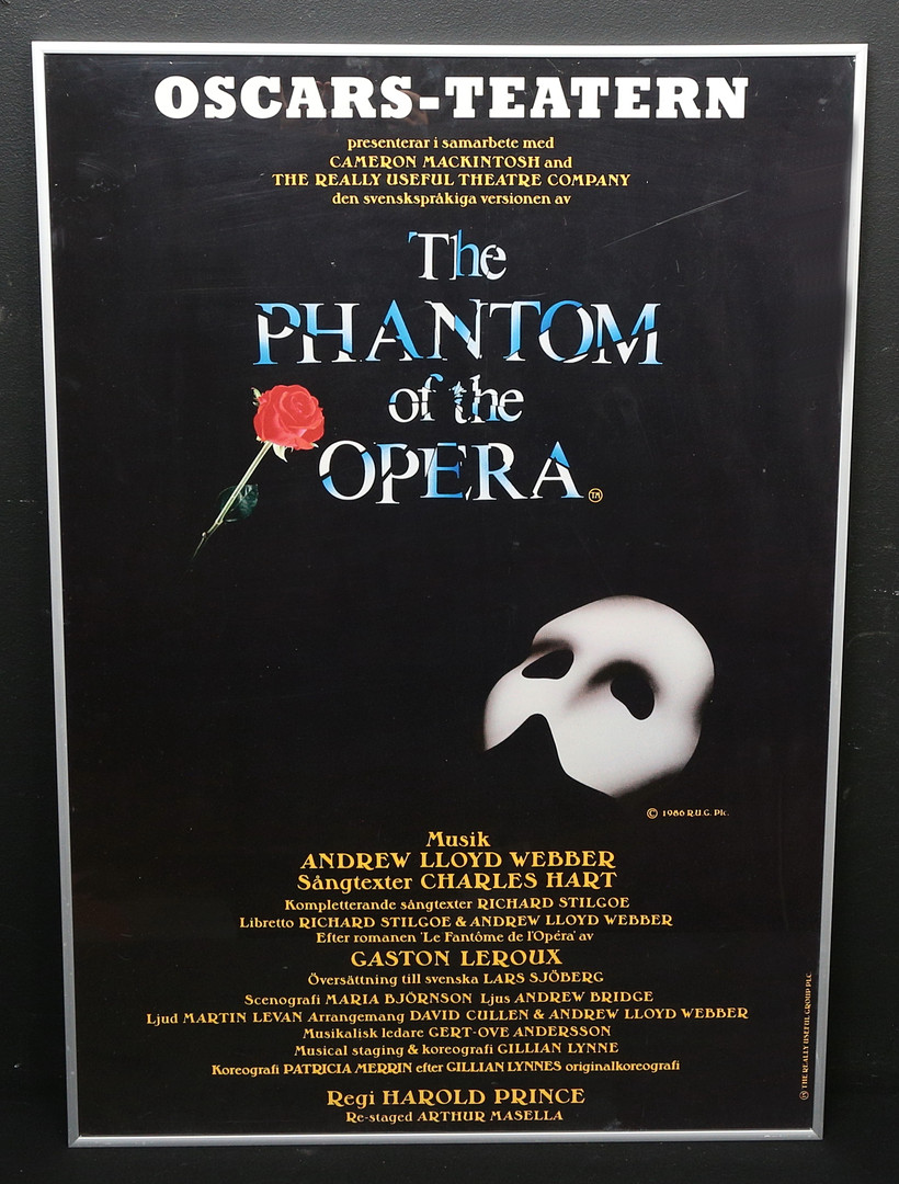 POSTER, phantom of the opera Oscars theater.