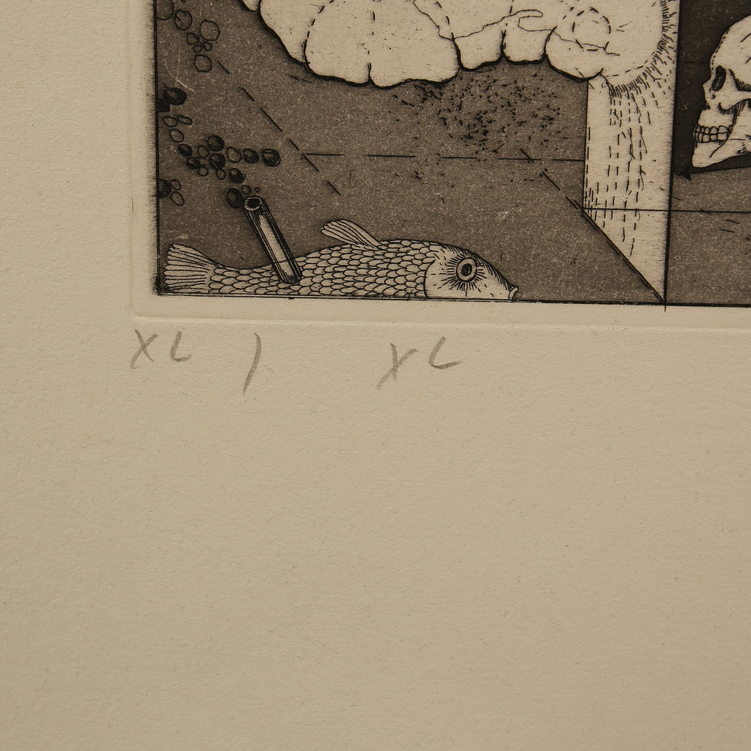 UWE BREMER, etsning. numrerad, signerad ,daterad 1974.