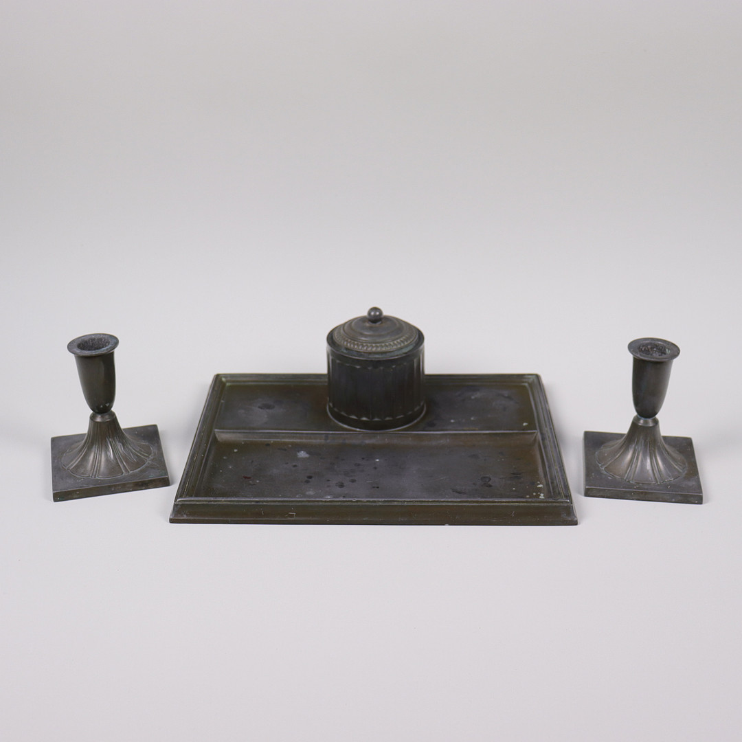 JUST ANDERSEN. skrivställ, Danmark, art deco, 1930-tal, 3 delar.