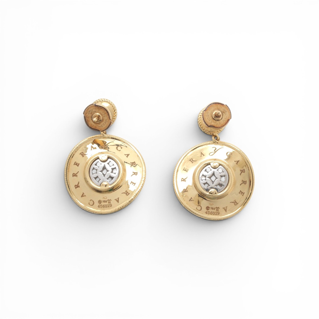 CARRERA Y CARRERA. "Ruedo" diamonds earrings.