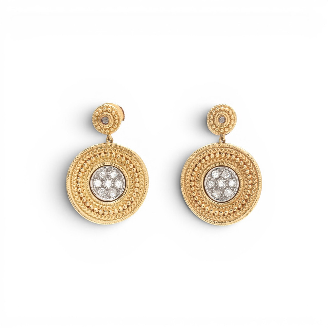 CARRERA Y CARRERA. "Ruedo" diamonds earrings.